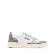 Witte Stalen Lage Sneakers Autry , White , Heren