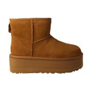 Dames Classic Mini Platform Laars in Kameel UGG , Brown , Dames