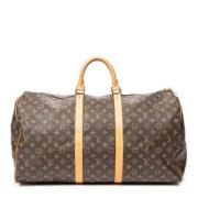 Pre-owned Canvas travel-bags Louis Vuitton Vintage , Brown , Dames