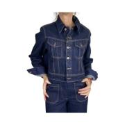 Denim Cape Jas - Indigo Victoria Beckham , Blue , Dames