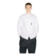 Logo Patch Panel Shirt Japan Gemaakt Comme des Garçons , White , Heren