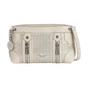 Vintage Flash Effect Leren Tas Zadig & Voltaire , Beige , Dames