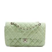 Pre-owned Leather chanel-bags Chanel Vintage , Green , Dames