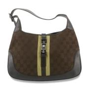 Pre-owned Canvas shoulder-bags Gucci Vintage , Brown , Dames