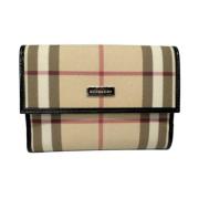 Pre-owned Plastic wallets Burberry Vintage , Beige , Dames