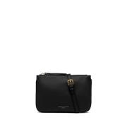 Frida Crossbody Tas met Dubbele Rits Gianni Chiarini , Black , Dames