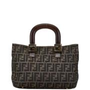 Pre-owned Canvas fendi-bags Fendi Vintage , Brown , Dames