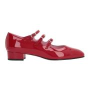 Rode Lakleren Mary-Jane Ballerina Carel , Red , Dames