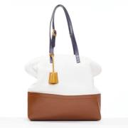 Pre-owned Leather handbags Fendi Vintage , White , Dames