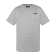 Katoen Logo TShirt - Korte Mouw Schott NYC , Gray , Heren