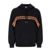 Stijlvolle Zwarte Katoenen Sweatshirt Lanvin , Black , Heren