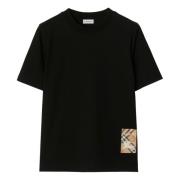 Zwart T-shirt A1189 Burberry , Black , Dames