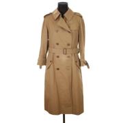 Pre-owned Polyester outerwear Burberry Vintage , Beige , Dames