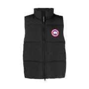 Zwarte Puffer Vest Lawrence Stijl Canada Goose , Black , Heren