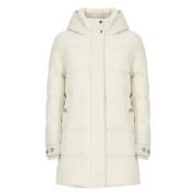 Ivoor Parka met hoge hals en capuchon Woolrich , Beige , Dames