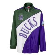 NBA Gebogen Retro Windbreaker Jas Mitchell & Ness , Multicolor , Heren