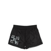 Arrow Vibe Zwemshorts Zwart Off White , Black , Heren