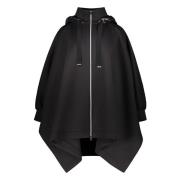 Gewatteerde Cape met Capuchon Herno , Black , Dames