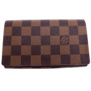 Pre-owned Canvas wallets Louis Vuitton Vintage , Brown , Dames