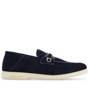 Blauwe Loafer Schoen Stijlvol Ontwerp Salvatore Ferragamo , Blue , Her...