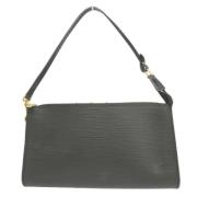 Pre-owned Leather louis-vuitton-bags Louis Vuitton Vintage , Black , D...