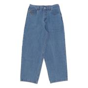 Zwarte Denim Jeans met Logo Usual , Blue , Heren