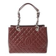 Pre-owned Leather chanel-bags Chanel Vintage , Red , Dames