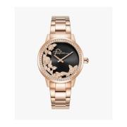 Roze Roestvrij Stalen Kwarts Analoge Horloge Police , Multicolor , Dam...