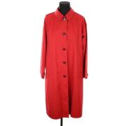 Pre-owned Polyester outerwear Burberry Vintage , Red , Dames