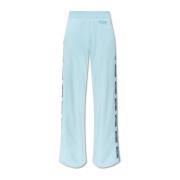 Sweatpants met logo Moschino , Blue , Dames