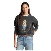 Western Style Polar Sweatshirt met Berenprint Polo Ralph Lauren , Gray...