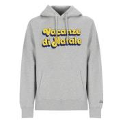 Grijze Katoenen Hoodie met Koordjes Saint Barth , Gray , Heren