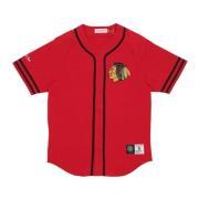 Chicago Blackhawks NHL Katoenen Jas Mitchell & Ness , Red , Heren