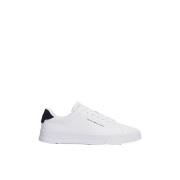 Witte sportieve sneakers met gehamerd afwerking Tommy Hilfiger , White...