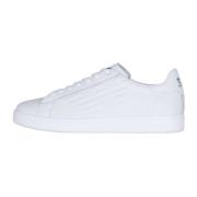 Sportieve Sneaker met 3D Logo Emporio Armani EA7 , White , Heren