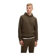 Bruine Hoodie Hugo Boss , Brown , Heren