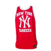 New York Yankees Tank Top Rood Majestic Filatures , Red , Heren