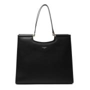 Zwarte Leren Tote Tas Dolce & Gabbana , Black , Dames