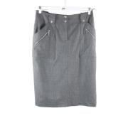 Pre-owned Wool bottoms Celine Vintage , Gray , Dames