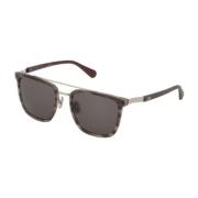 Zonnebril met gedegradeerd glas in Havana Grey Carolina Herrera , Gray...