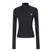 Stijlvolle High Neck Top Coperni , Black , Dames