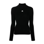 Zwarte Jumper Pullover Courrèges , Black , Dames