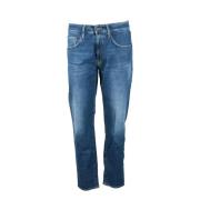 Katoen Elastaan Jeans (+) People , Blue , Heren