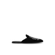 Slippers met logo Dolce & Gabbana , Black , Heren