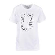 Witte T-shirt voor vrouwen Erika Cavallini , White , Dames