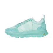 Turquoise Mono-Aqua Sneakers Mikakus Barcelona , Blue , Dames