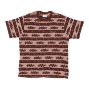 Snap Tee Sepia Multi T-shirt Obey , Brown , Heren