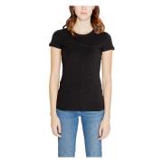 Herfst/Winter Dames T-Shirts Collectie Armani Exchange , Black , Dames