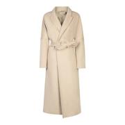 Beige Wol Wikkeljas Aw24 Blanca Vita , Beige , Dames