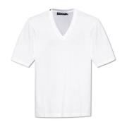 V-hals T-shirt Dolce & Gabbana , White , Heren